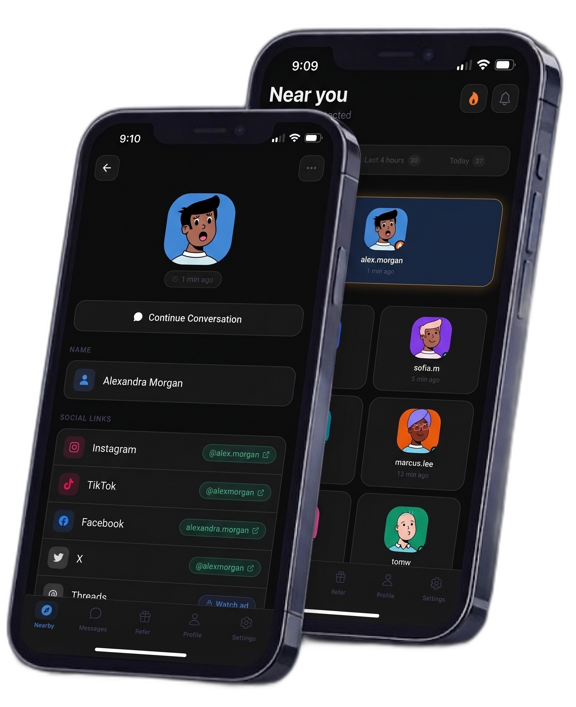 Near app on two phones